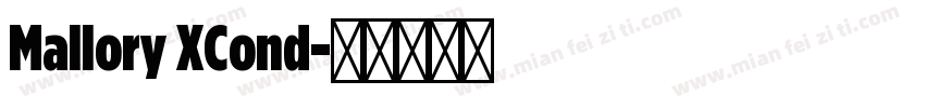 Mallory XCond字体转换
